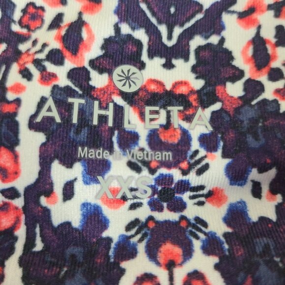 Athleta High Rise Indigo Shores Chauranga Capri Leggins Sz XXS - Picture 5 of 8